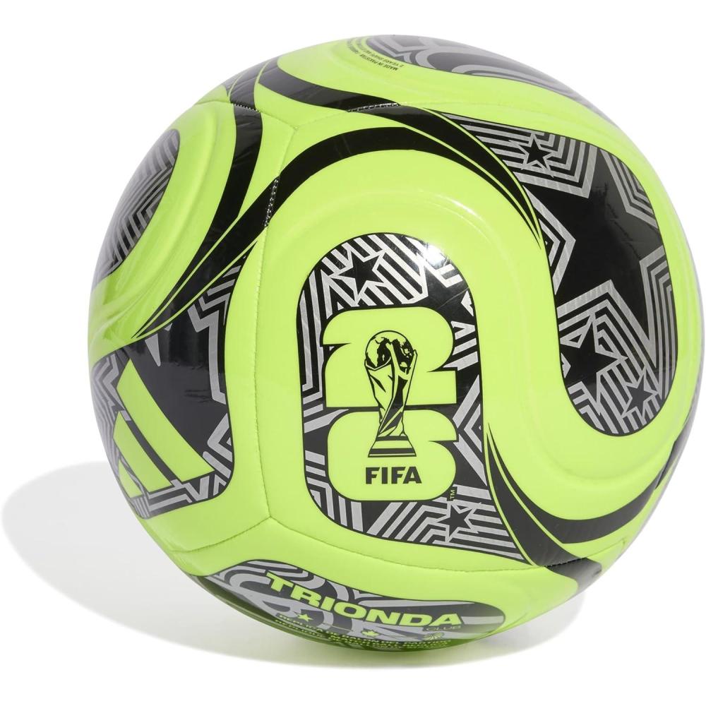 imageadidas FIFA World Cup 26 Trionda Soccer BallLucid LemonBlackSilver MetallicClub