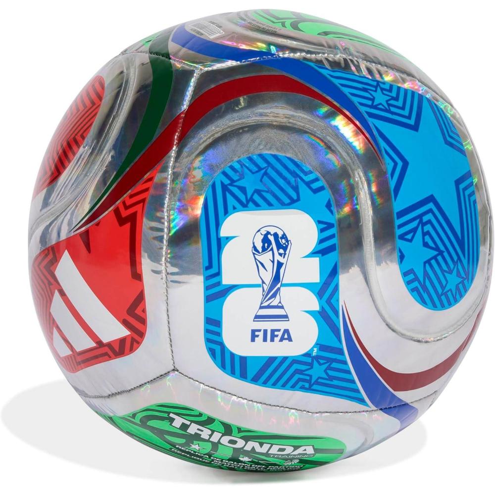 imageadidas FIFA World Cup 26 Trionda Soccer BallMulticolorWhiteTeam Royal BlueSolar BlueTraining Foil