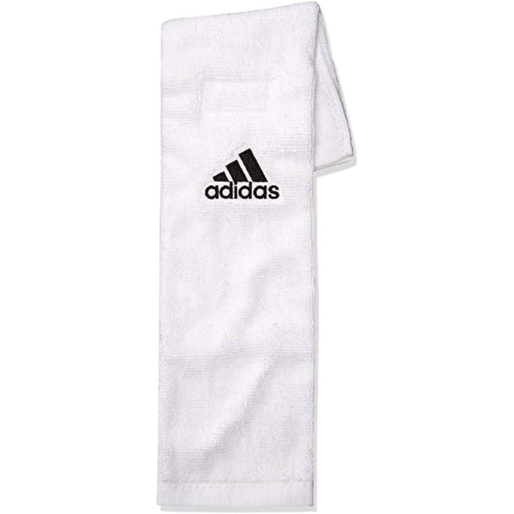 imageadidas Football Team Towel Dries Hands StaysinPlace with Hook and Loop ClosureWhite