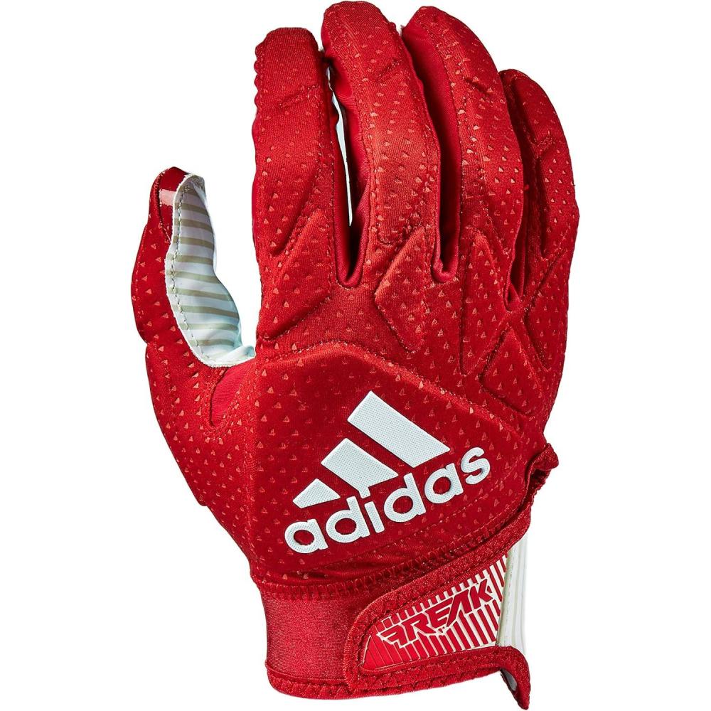 imageadidas Freak 50 Padded Adult Football Receiver GloveRedWhite