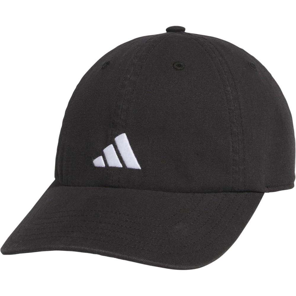 imageadidas Kids Baseball Cap for Boys and Girls  Youth Washed Cotton Adjustable Hat  Ultimate SaturdayBlack