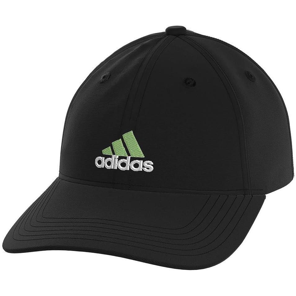 imageadidas Kids Baseball Cap for Boys and Girls  Youth Washed Cotton Adjustable Hat  Ultimate SaturdayBlackWhiteSemi Green Spark
