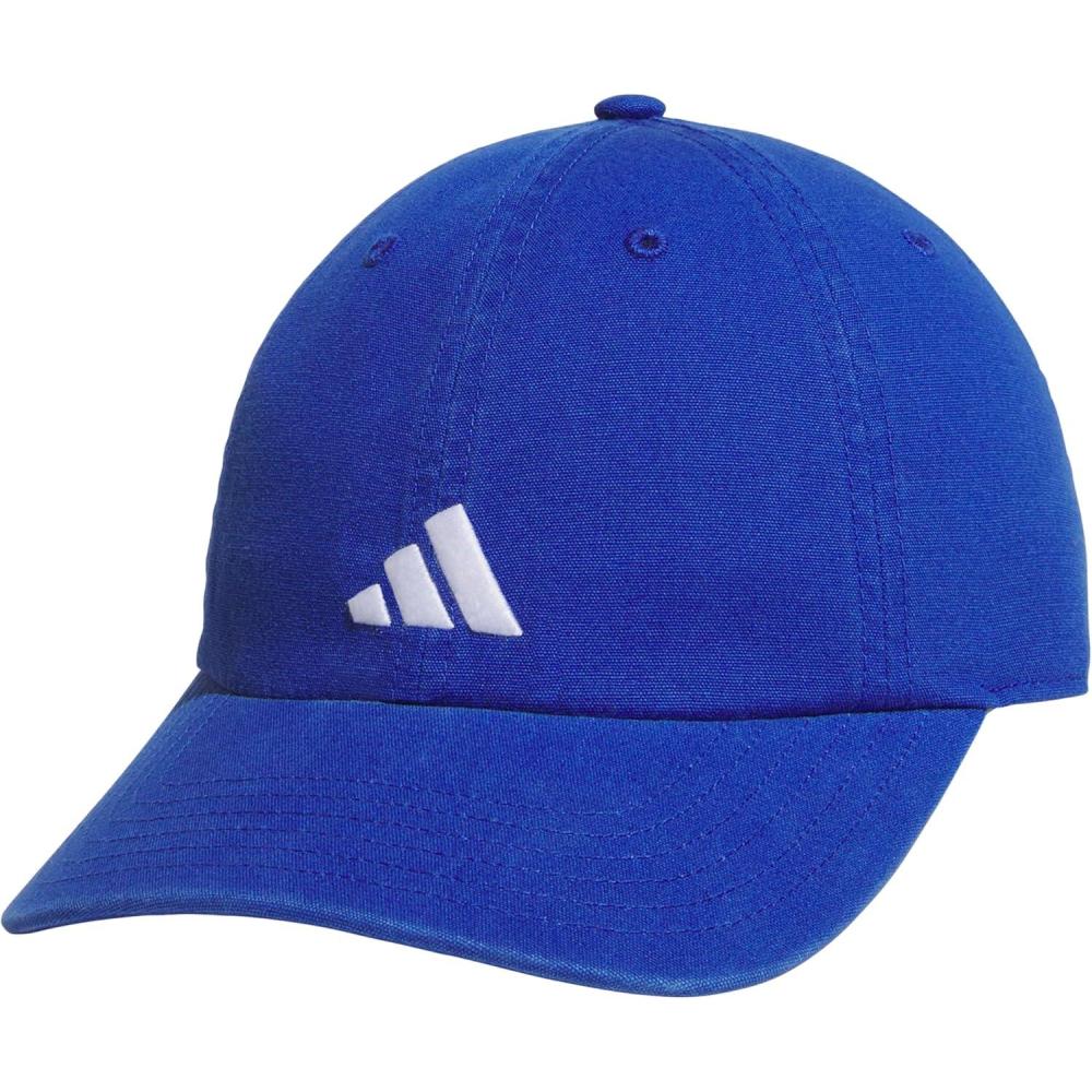 imageadidas Kids Baseball Cap for Boys and Girls  Youth Washed Cotton Adjustable Hat  Ultimate SaturdayTeam Royal BlueWhite