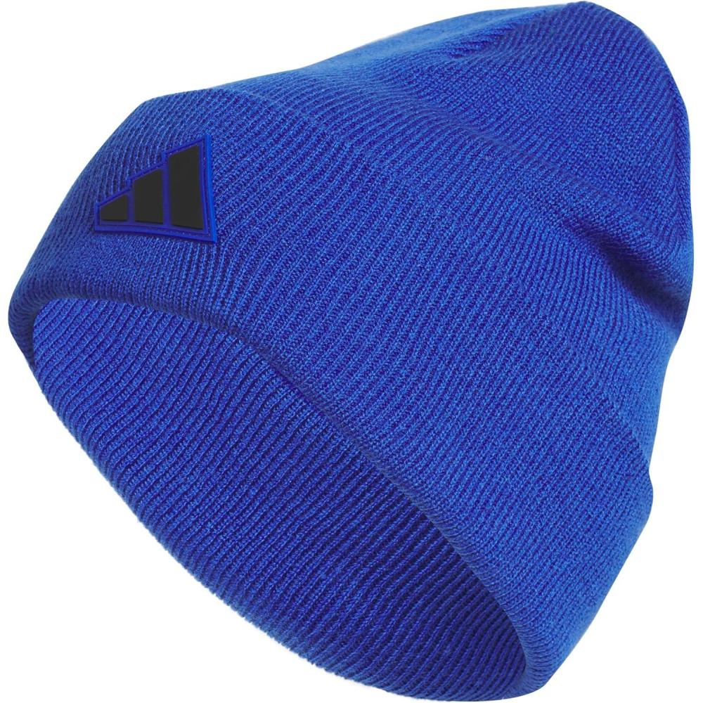 imageadidas Mens Beanie Postseason Tall Fit Slouchy Cuffed Knit Winter HatTeam Royal BlueBlack