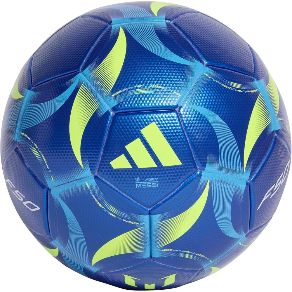 imageadidas Messi League Soccer BallTeam Royal BlueSemi Blue BurstSolar YellowWhite