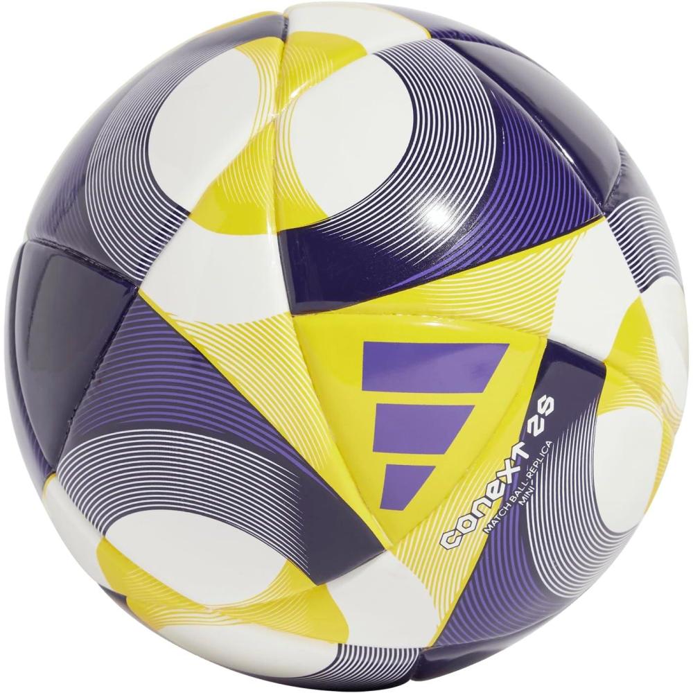 imageadidas Mini Soccer BallWhiteYellowPantone