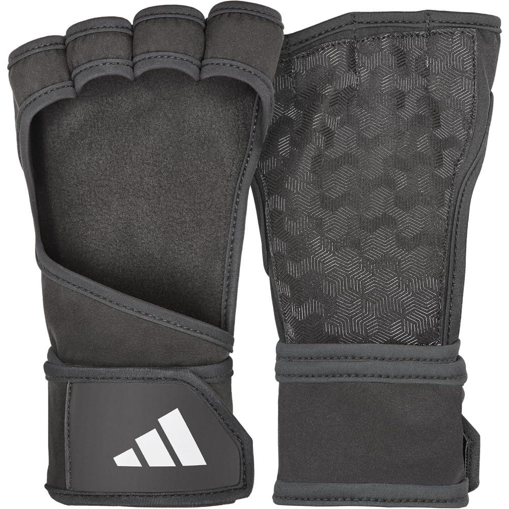 imageadidas OpenBack Training ampamp Weightlifting Gloves Fingerless Workout GlovesLarge