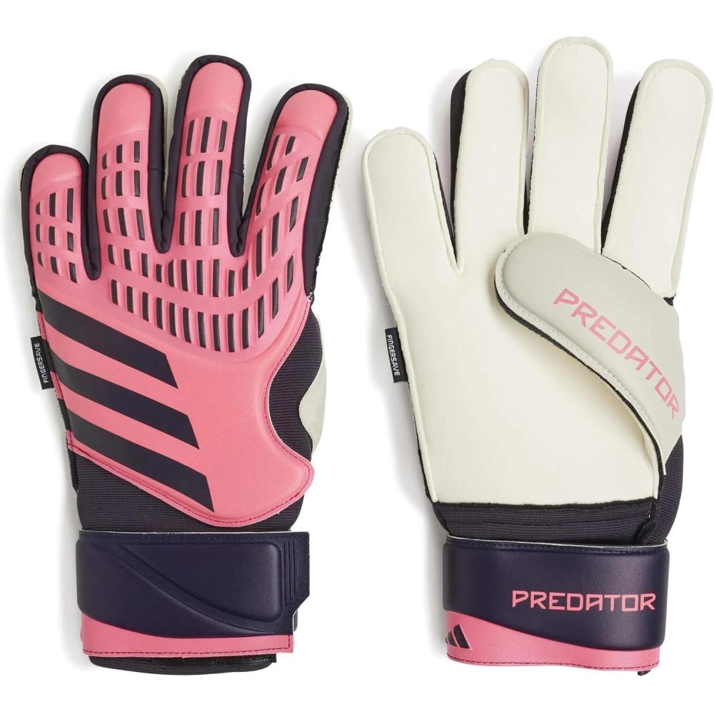 imageadidas Predator Match Fingersave Goalie GlovesTurboAurora BlackTurbo