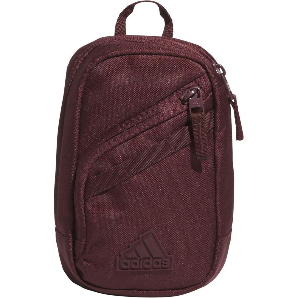 imageadidas Prime Mini Sling Crossbody Bag Small Size for Festivals and Travel Black OSFAAurora Ruby Red