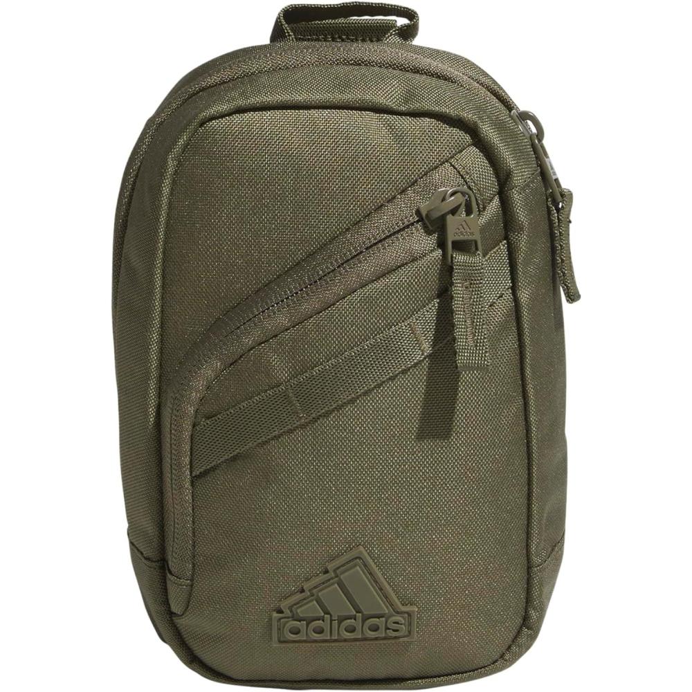 imageadidas Prime Mini Sling Crossbody Bag Small Size for Festivals and Travel Black OSFAOlive Strata Green