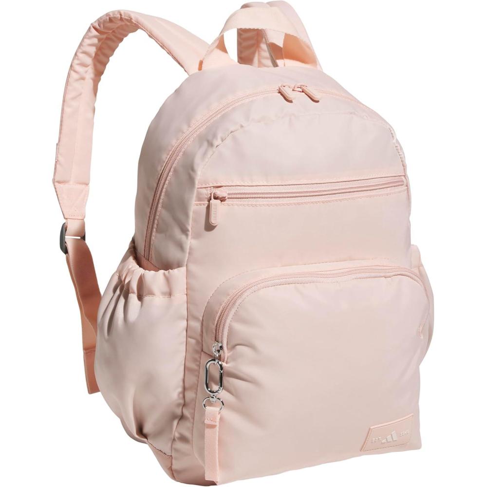 imageadidas Small Backpack for Women  Weekender Lightweight Bag with Laptop Sleeve Metal Grey One Size20 Blush Pink