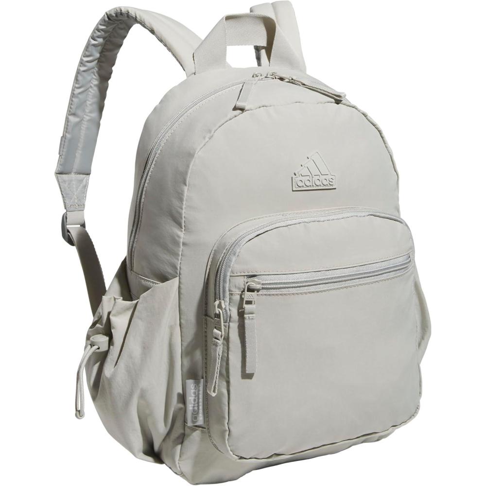 imageadidas Small Backpack for Women  Weekender Lightweight Bag with Laptop Sleeve Metal Grey One SizeMetal Grey