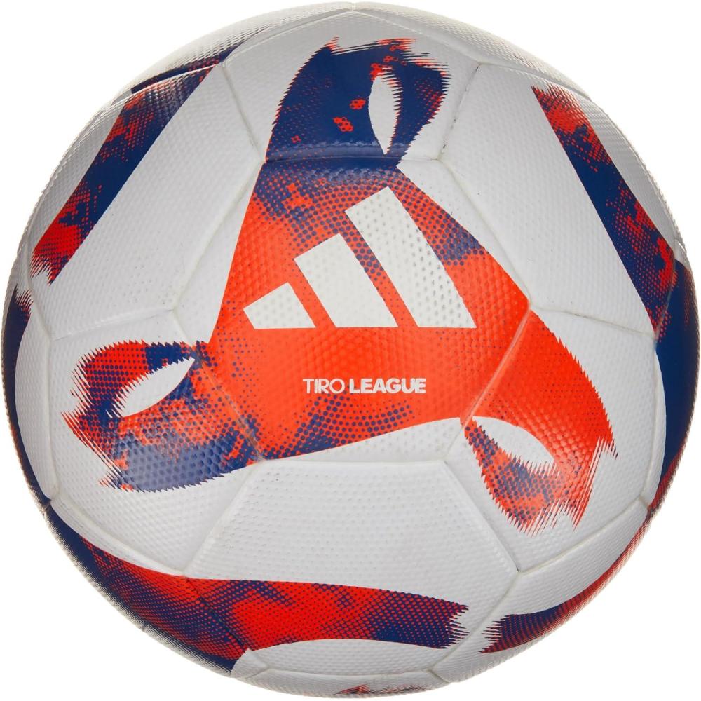 imageadidas Tiro League TSBE Soccer BallWhiteTeam Royal BlueTeam Solar Orange