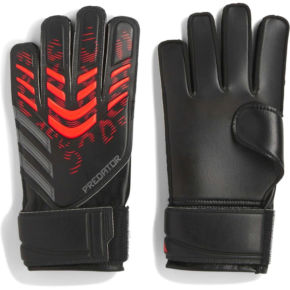 imageadidas Training Predator Goalie Soccer GlovesBlackBlackLucid Red