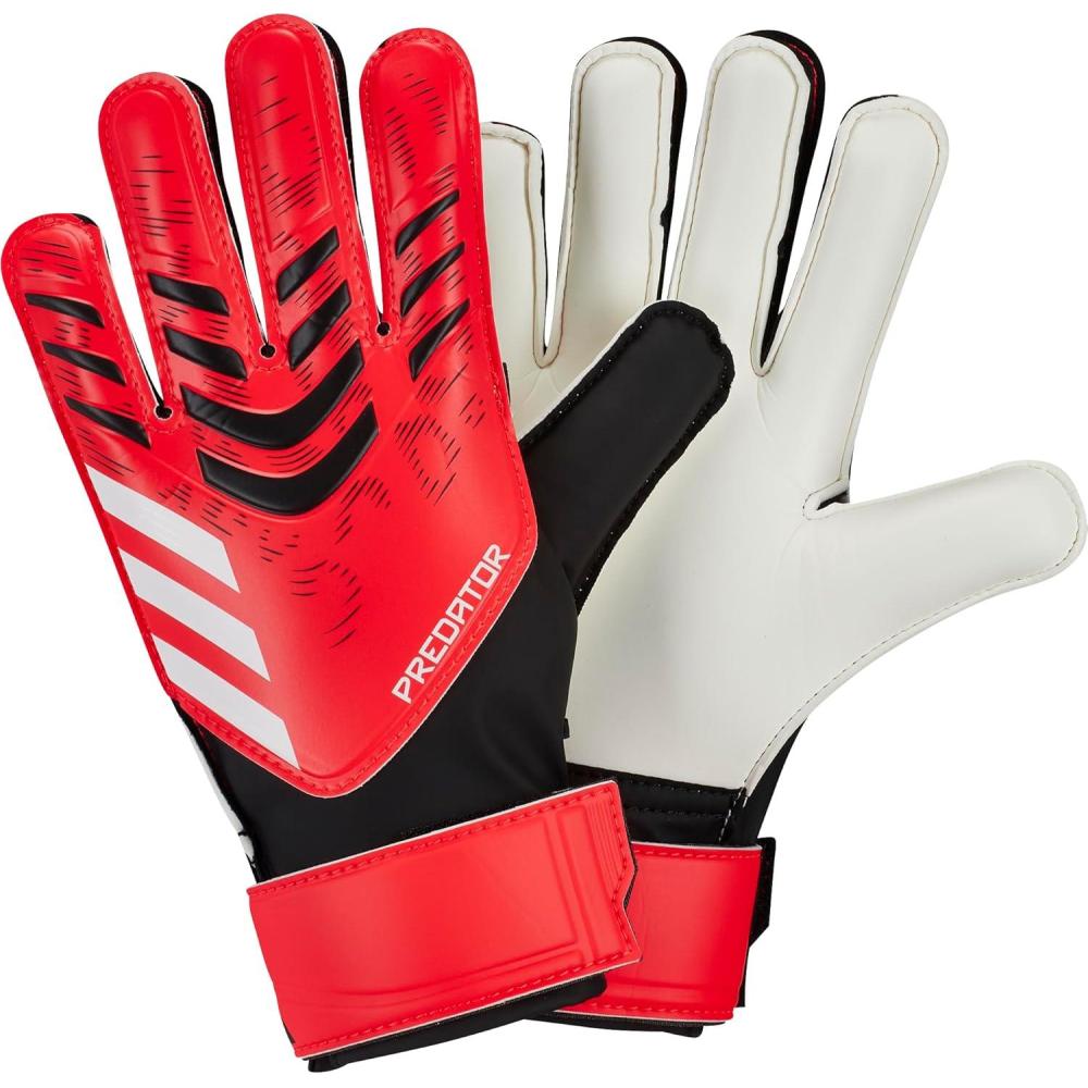 imageadidas Training Predator Goalie Soccer GlovesBlackLucid RedWhite