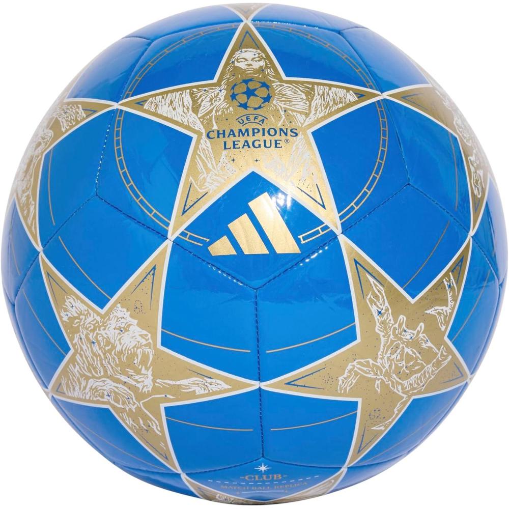 imageadidas UEFA Champions League Club Soccer BallWhitePantoneMatte Gold