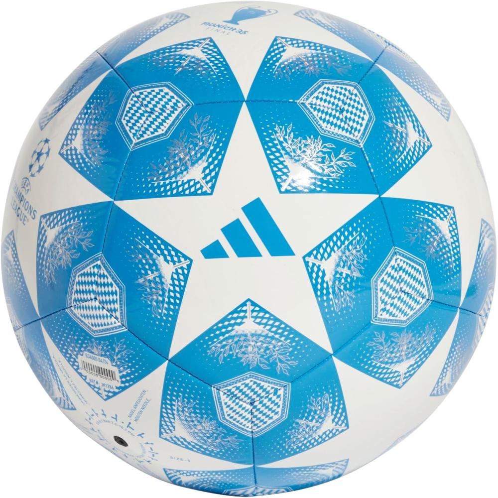 imageadidas UEFA Champions League Soccer BallBright BlueWhiteSilver Metallic