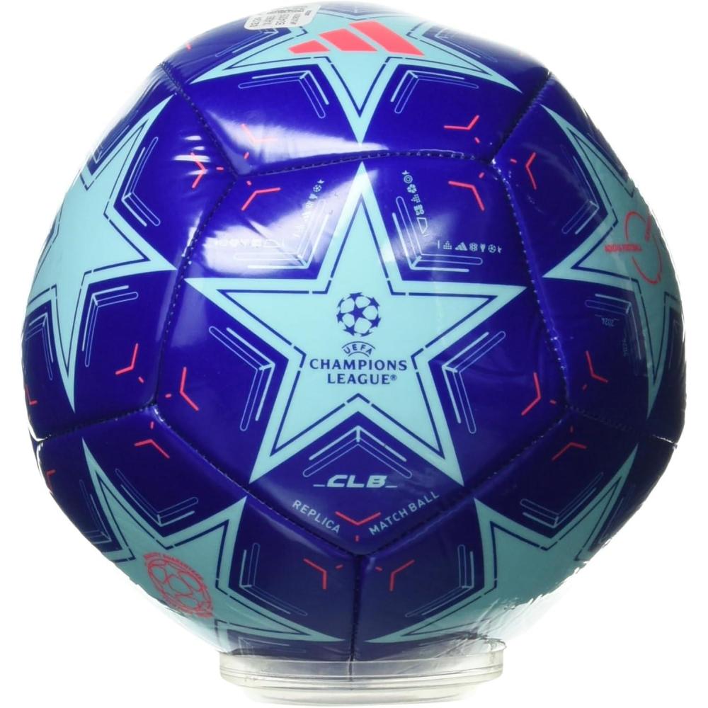 imageadidas UEFA Champions League Soccer BallClear AquaLucid BlueTurbo