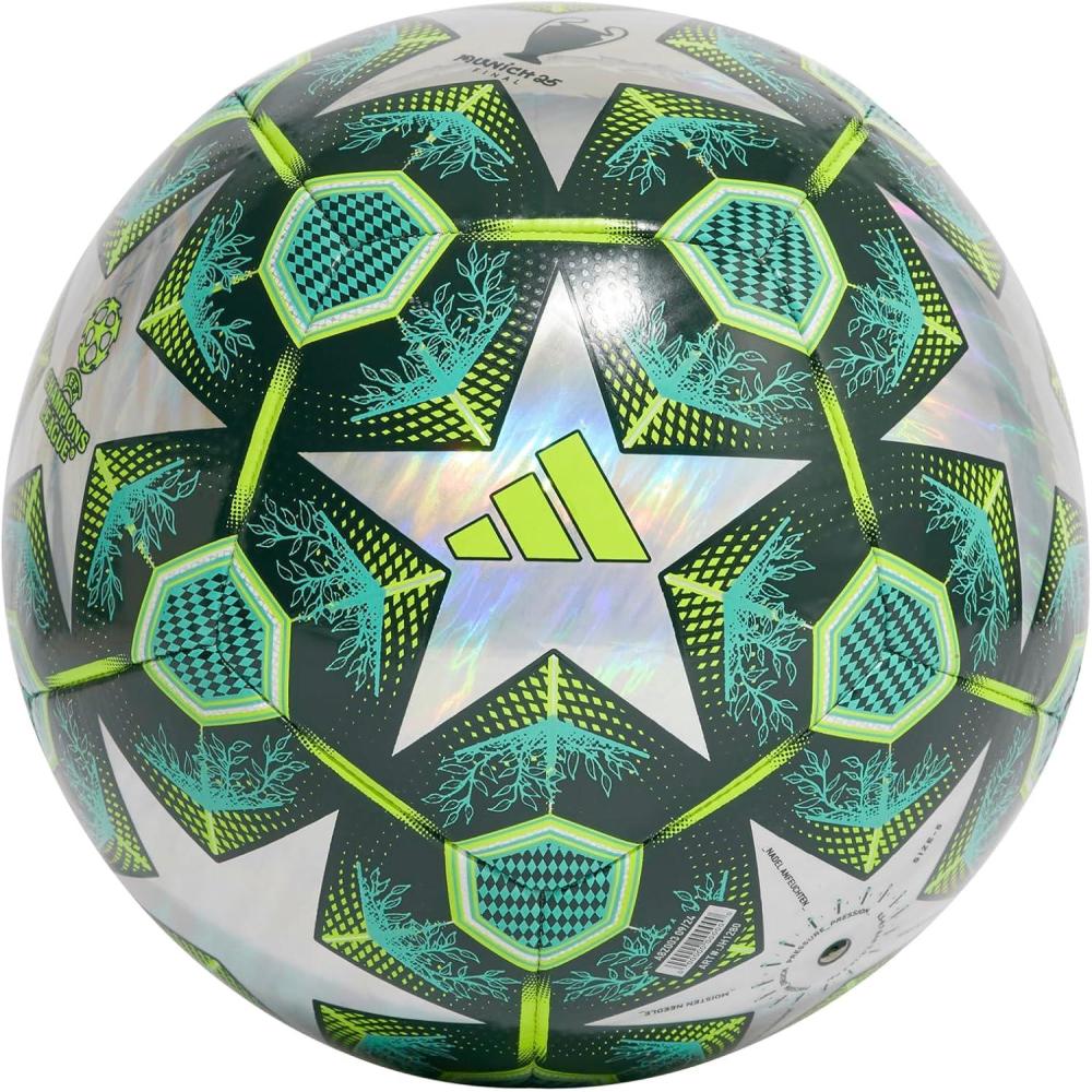 imageadidas UEFA Champions League Soccer BallMulticolorShadow GreenSolar Slime