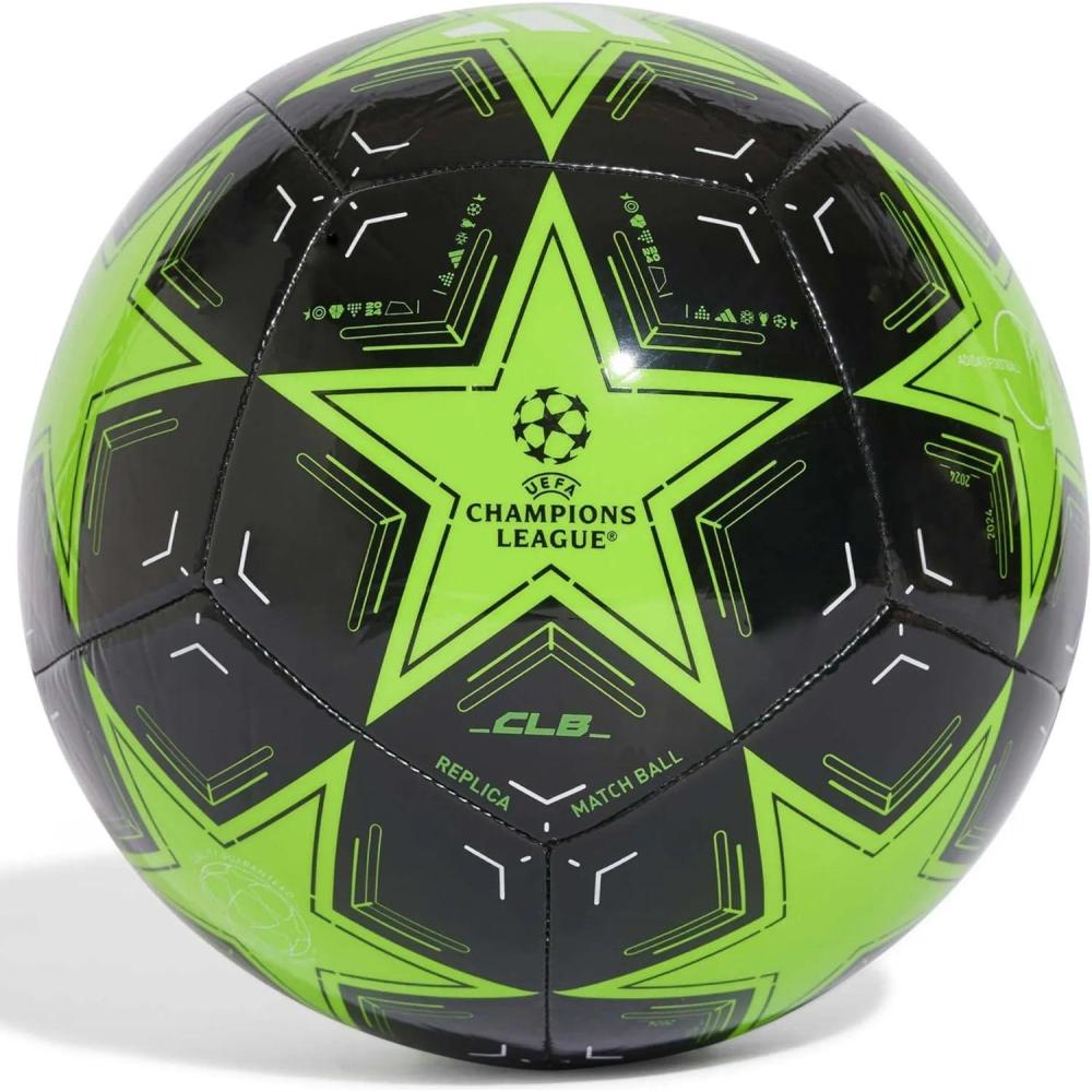 imageadidas UEFA Champions League Soccer BallSolar GreenBlackWhite
