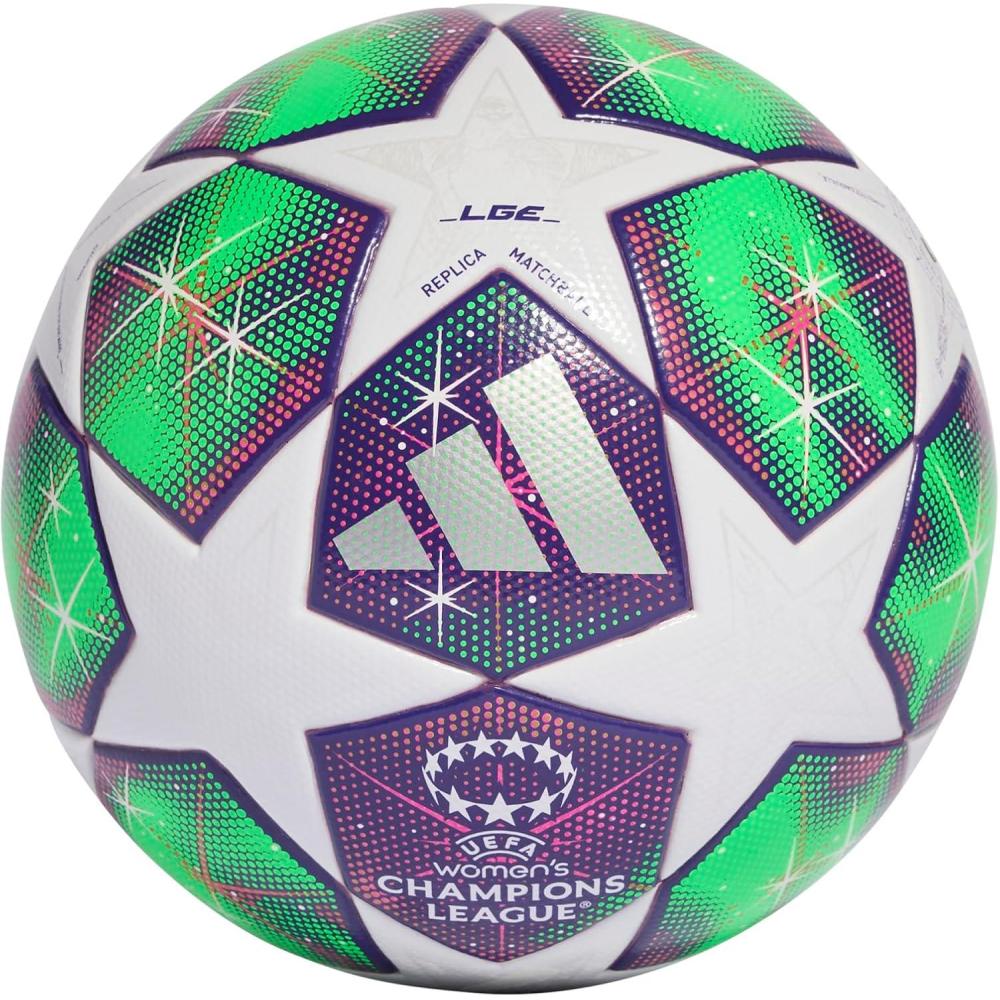 imageadidas UEFA Champions League Soccer BallWhiteSolar YellowRich Purple