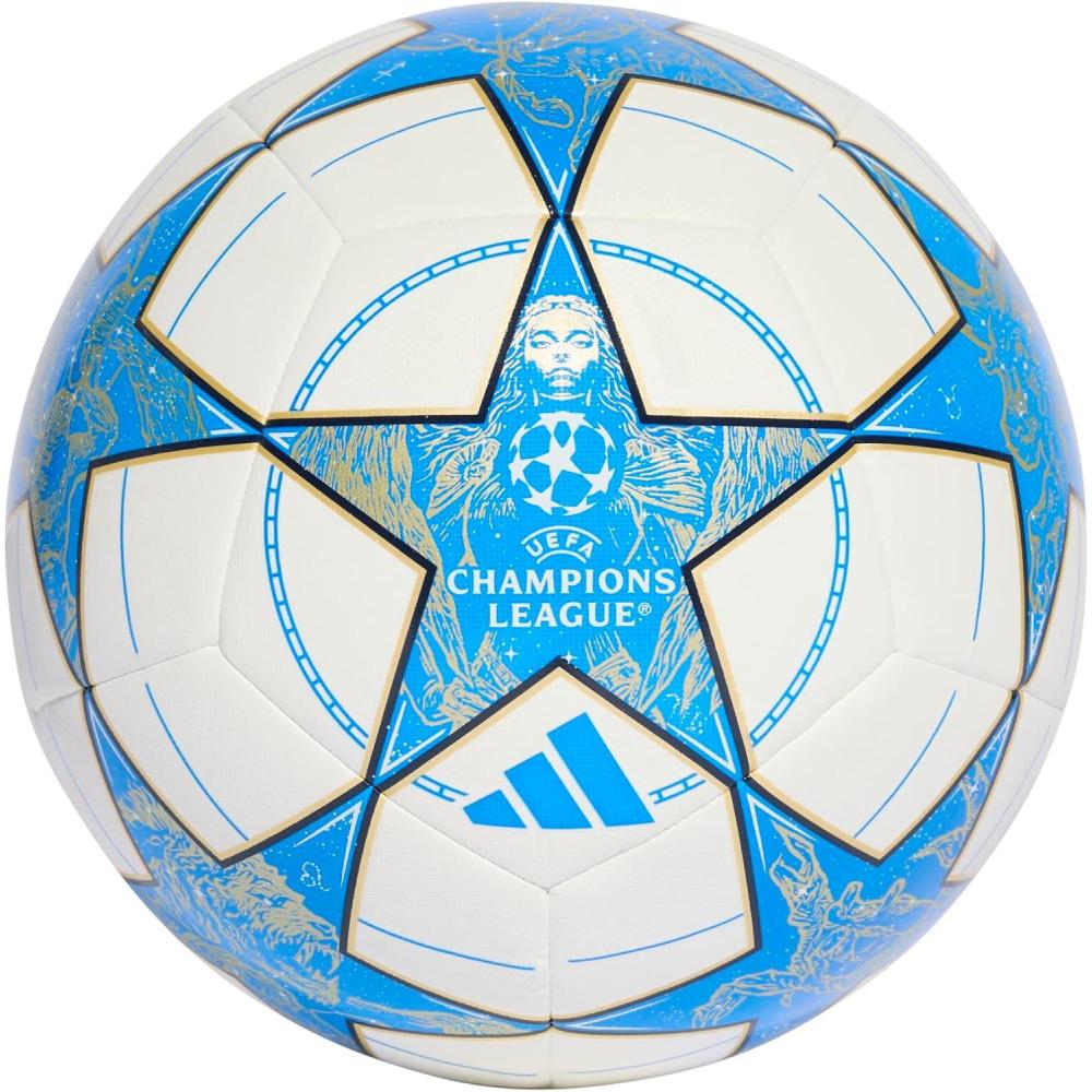 imageadidas UEFA Champions League Training Soccer BallWhiteDark BluePantoneMatte Gold