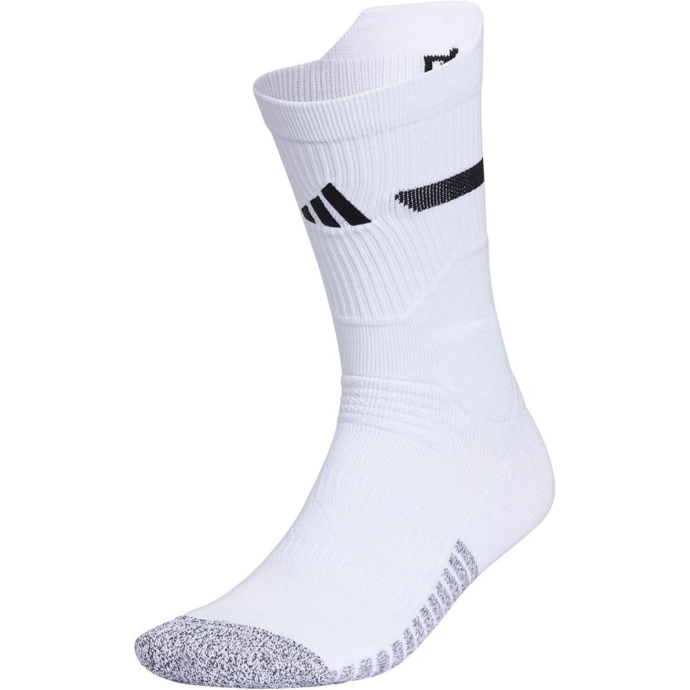 imageadidas Unisex Adizero Football Socks 1 Pair Cushioned Crew for Men Women Kids Team SportsWhiteBlack 20