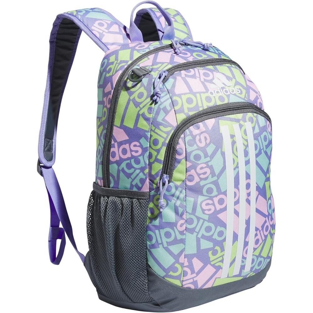 imageadidas Unisex Kids Creator School Backpack for Girls ampamp Boys Durable Bookbag BlackWhite OSFAAdi Multi Collage Light PurpleOnix GreyWhite
