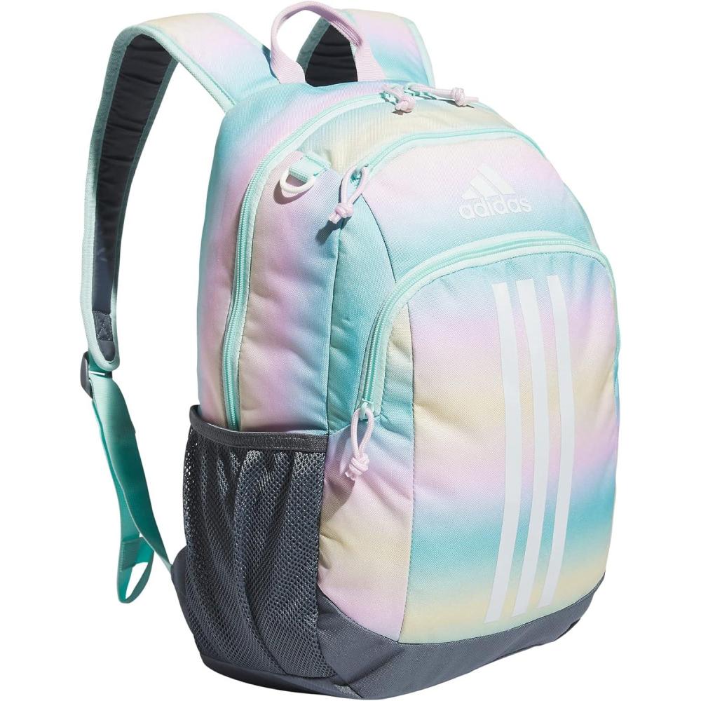imageadidas Unisex Kids Creator School Backpack for Girls ampamp Boys  Durable Bookbag BlackWhite OSFAGradient Flash AquaOnix GreyWhite