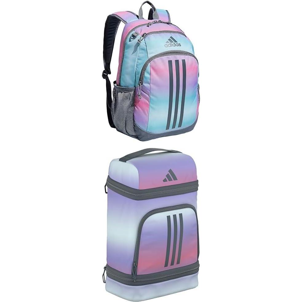 imageadidas Unisex Kids Creator School Backpack for Girls ampamp Boys Durable Bookbag BlackWhite OSFAGradient Rose Gradient Rose