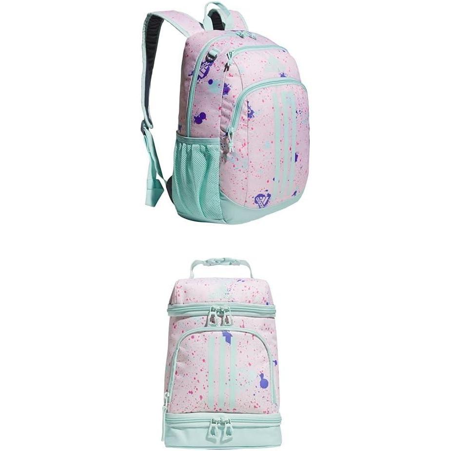 imageadidas Unisex Kids Creator School Backpack for Girls ampamp Boys Durable Bookbag BlackWhite OSFASplatter Sandy Pink Splatter Sandy Pink