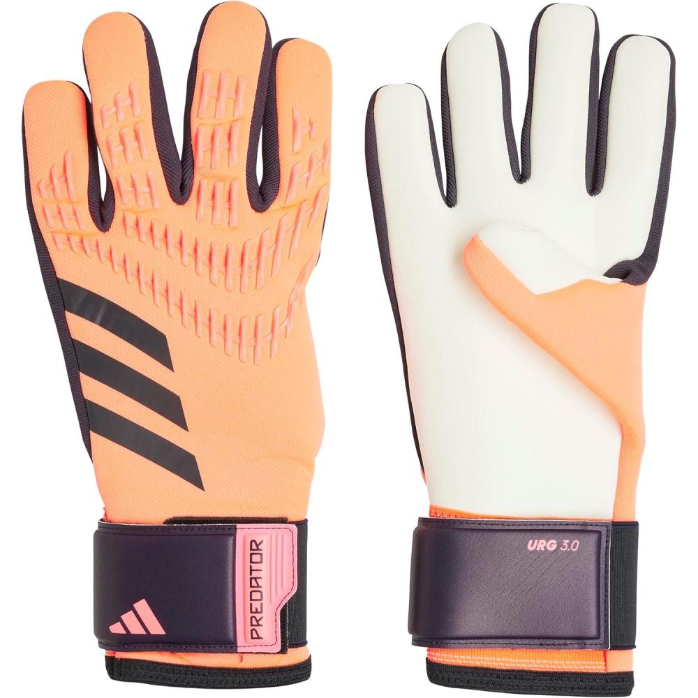 imageadidas Unisex League Goalie GlovesTurboAurora BlackTurbo