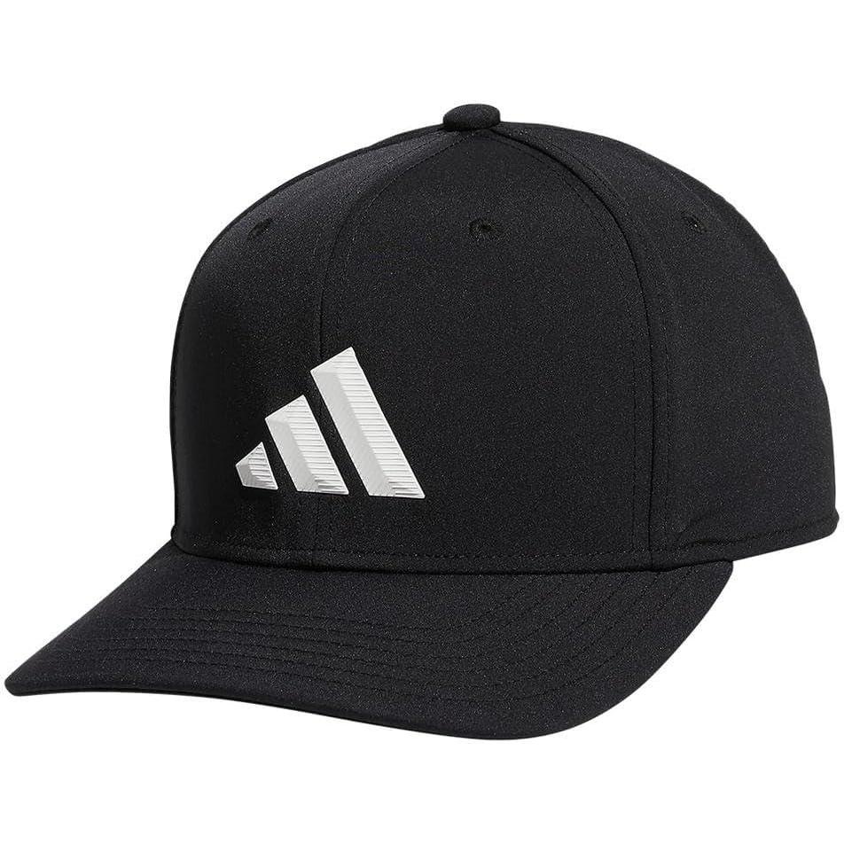 imageadidas UnisexAdult Midrange Hat  Snapback Sports Cap with LogoBlackWhite3bar