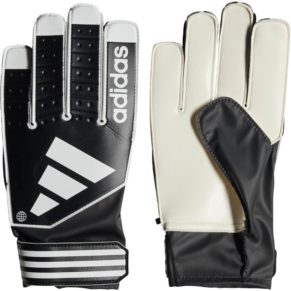 imageadidas UnisexChild Tiro Club Goalkeeper GlovesBlackWhiteBlack