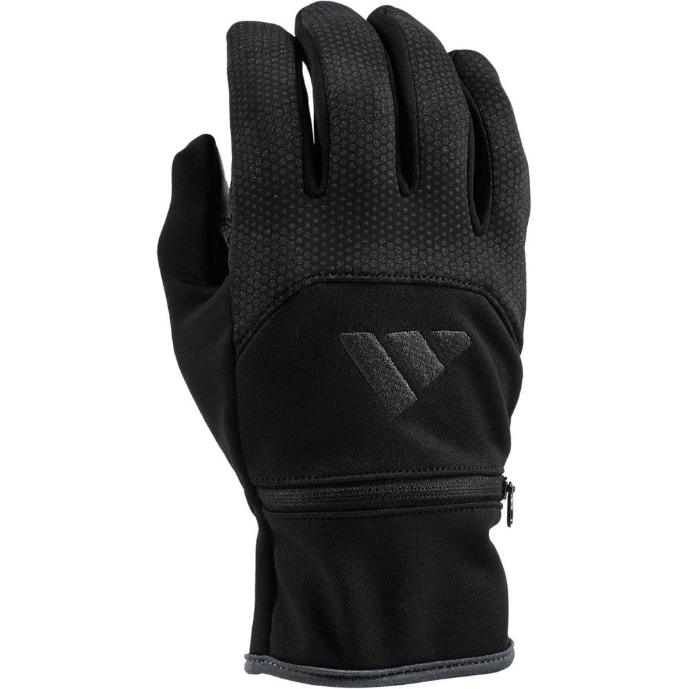 imageadidas Winter Performance Voyager 20 or GLORY Reflective Gloves with Multiple Touchscreen Conductivity Points BlackGloryblack