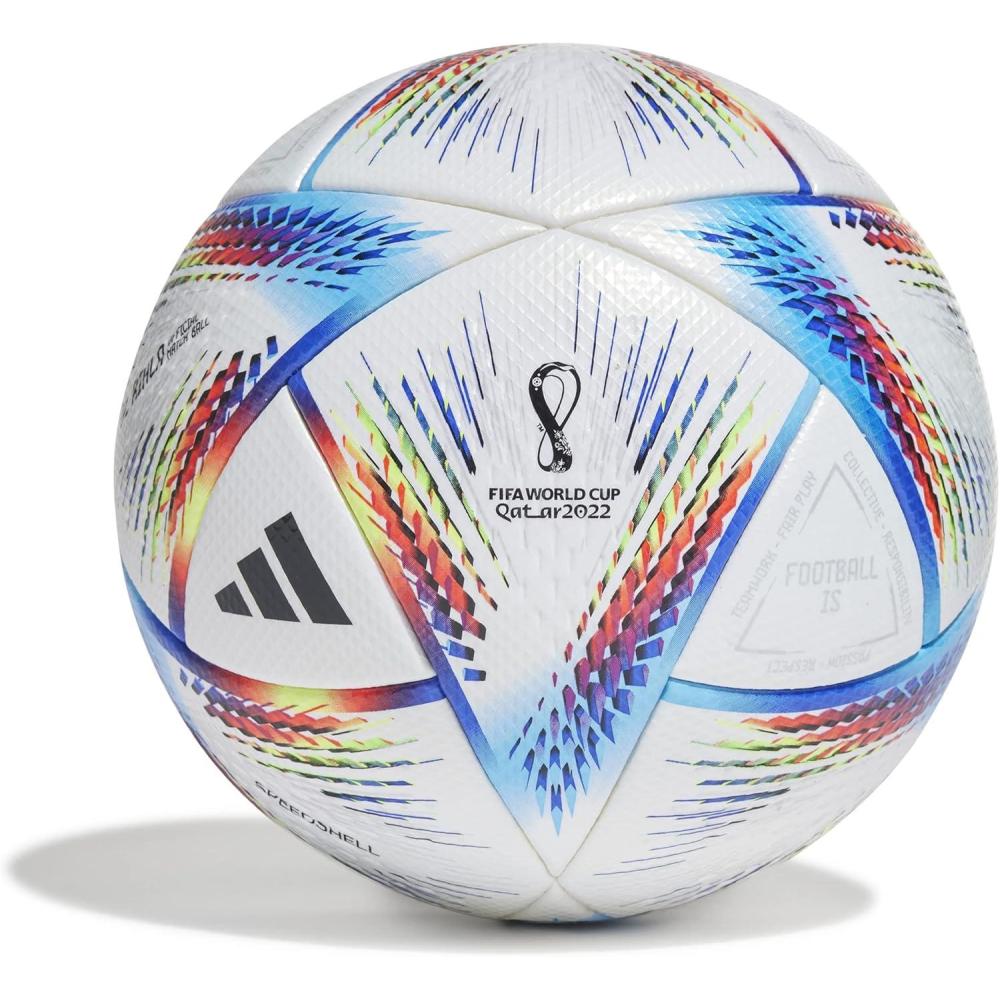 imageadidas unisexadult FIFA World Cup Qatar 2022 Al Rihla Pro Soccer BallWhitePantone