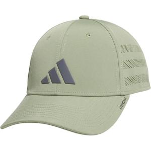 Adidas Unisex-Adult Gameday Hat – Flexible Stretch Sports Baseball Cap(Tent Green/Grey Five/4.0)