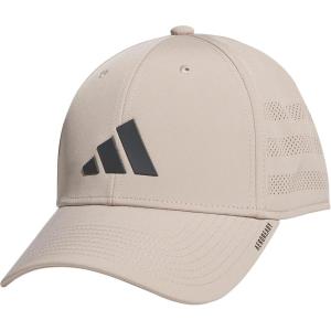 Adidas Unisex-Adult Gameday Hat – Flexible Stretch Sports Baseball Cap(Wonder Beige/Grey Six/4.0)