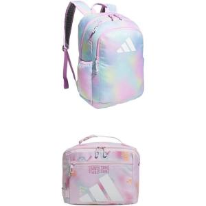 Affiliate Small Backpack for women and men, durable bag with laptop sleeve(Halftone Gradient + Adi Haze Clear Pink)