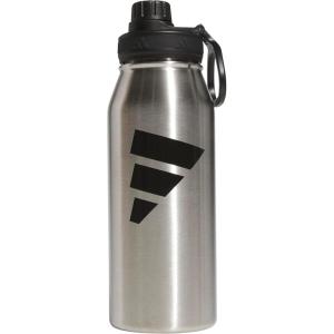 adidas 1 Liter (32 oz) Metal Water Bottle, Hot/Cold Double-Walled Insulated 18/8 Stainless Steel, Focus Olive Green/Black, 32 Ounces(Stainless Steel/Black)