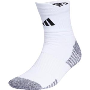 adidas 5-Star Football High Quarter Ankle Socks for Men and Womens Team Sports(White/Black)