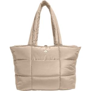 adidas All Me Quilted Puffer Tote Bag for Women(Crystal Linen Beige)