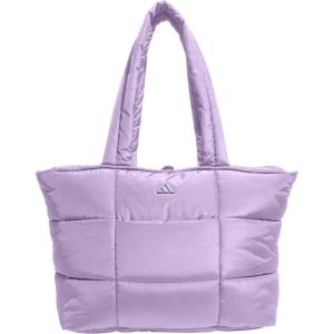 adidas All Me Quilted Puffer Tote Bag for Women(Powder Plum Purple)
