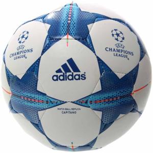 adidas Capitano Soccer Ball(White/Bright Cyan/Bright Blue)