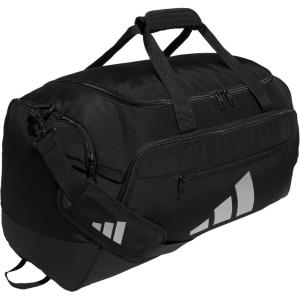adidas Defender 5.0 Duffel Bag – Durable for Sports, Gym & Travel(Black/Silver Metallic)