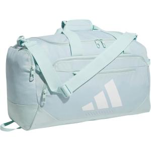 adidas Defender 5.0 Duffel Bag – Durable for Sports, Gym & Travel(Halo Mint Green/White)