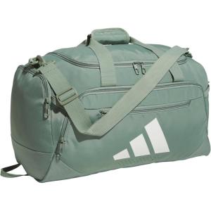 adidas Defender 5.0 Duffel Bag – Durable for Sports, Gym & Travel(Silver Green/White)