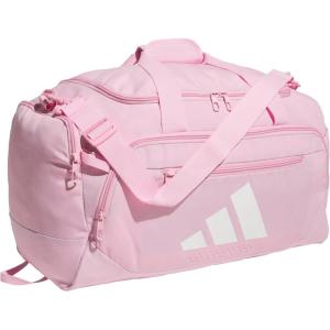 adidas Defender 5.0 Duffel Bag – Durable for Sports, Gym & Travel(True Pink/White)
