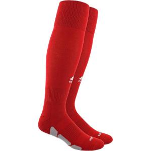 adidas Icon Baseball Softball Socks (1-Pair) Durable Over The Calf Length for Boys, Girls, Men and Women(Team Power Red/Light Onix Grey/White)