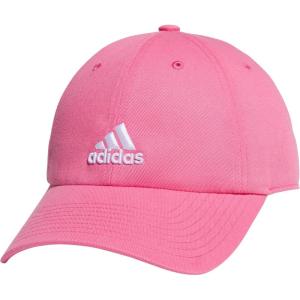 adidas Kid’s Baseball Cap for Boys and Girls – Youth Washed Cotton Adjustable Hat – Ultimate Saturday(Pink Fusion/White)